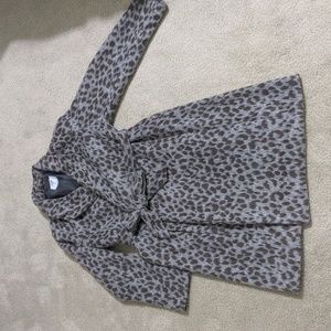 Oversized/Maternity Leopard Print Coat